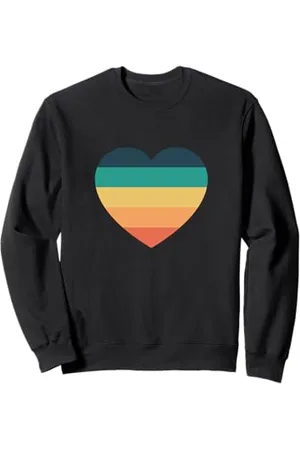 Urban Classic Trends Grafica minimalista retrò vintage a cinque colori a righe Felpa