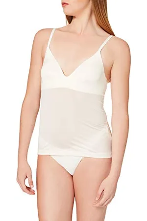 Sloggi Wow Comfort 2.0 Bra Shirt, Camicia Reggiseno Donna, (Ecru White), XS