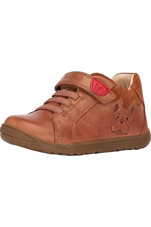 Geox B Macchia Boy A, Scarpe da Ginnastica Bimbo 0-24, Marrone (Cognac), 18 EU