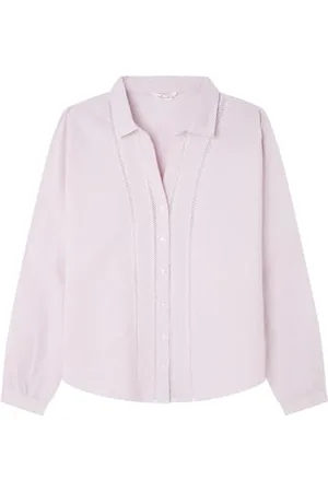Springfield 3.fq. Blusa Cami Alg Raya Rosa Camicetta, Chiaro, 38 Donna