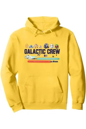 STAR WARS Galactic Crew Group Shot Big Chest Logo Felpa con Cappuccio