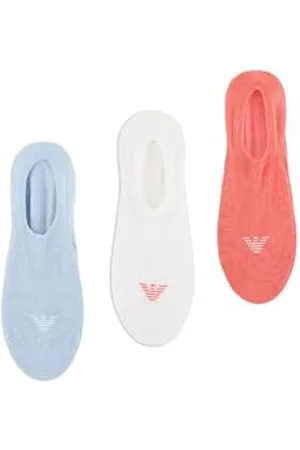 Emporio Armani 3-Pack Footie Socks Calzini, , Small Donna