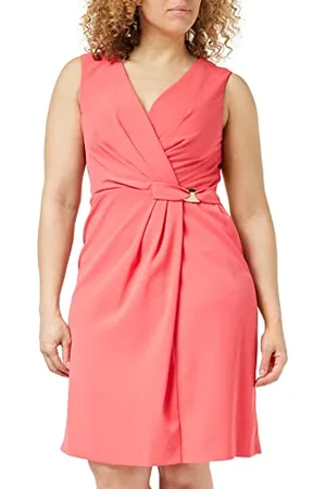 Gina Bacconi Abito e Fibbia in crêpe Elasticizzato Vestito da Cocktail, , 44 Donna