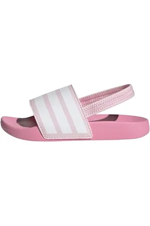 adidas Adilette ESTRAP Slides Children, Diapositive, Clear Pink/Cloud White/Bliss Pink, 32 EU