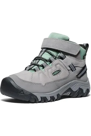 Keen Targhee 4 Mid Waterproof, Stivali da Escursionismo, Alloy/Granite Green, 31 EU