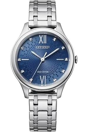 Citizen Orologio Analogo Eco-Drive Donne con Cinturino in Acciaio Inossidabile EM0500-73L