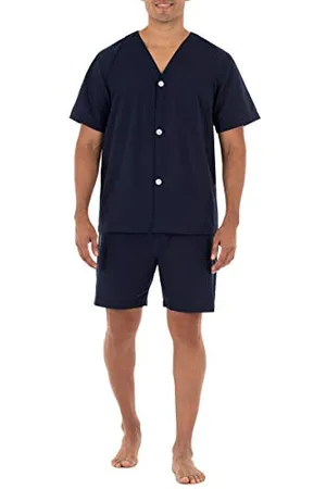 Fruit Of The Loom Broadcloth-Pigiama a Maniche Corte Set, , S Uomo