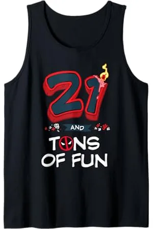 Marvel Deadpool 21st Birthday Party "21 and Tons of Fun" Canotta