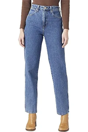 Wrangler Mom Straight Jeans, , 28W / 30L Donna