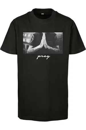 Mister Tee Jungen Kids Pray Tee T-Shirt, Schwarz (Black 00007), 164 (Herstellergröße: 158/164)
