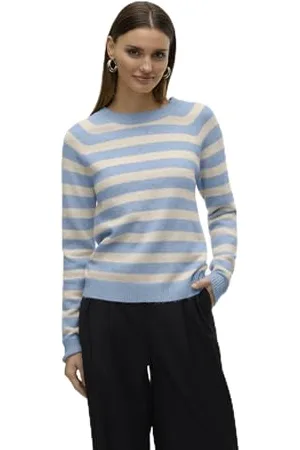 VERO MODA Vmdoffy LS O-Neck Blouse Ga Noos, , XL Donna