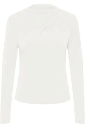 Pieces® Pcmadison LS Draped Top Noos BC Maglietta a Maniche Lunghe, , XS Donna