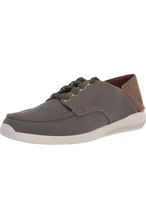Clarks Gorwin Lace Sneaker, Olive Textile, 11 Medium