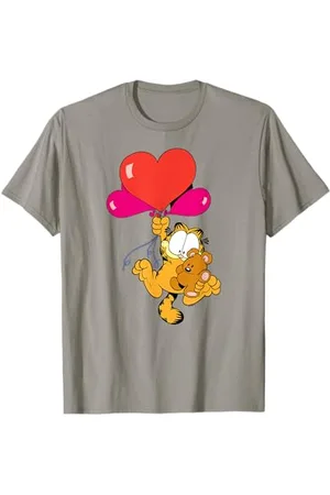 Garfield Palloncini a forma di cuore con gattino di San Valentino Maglietta