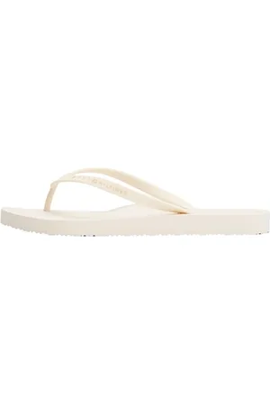Tommy Hilfiger Hilfiger Strap Beach Sandal Fw0fw08736, Infradito Donna, Yellow (Ivory Petal), 40 EU