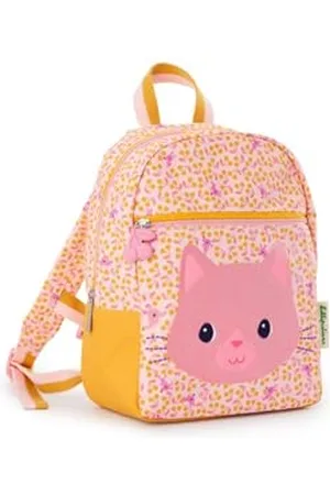 Lilliputiens Zaino in PET riciclato Jeanne il gatto - Zaino per bambini con ampia tasca, spallacci, cintura e spazio per la bottiglia - Realizzato in materiali resistenti all’acqua - Dai 3 anni