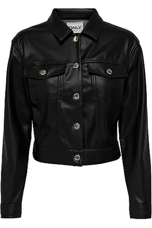 ONLY Onlmalibu-zippi-Giacca in Finta Pelle CC Pnt Motociclista, , M Donna