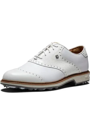 FootJoy Premiere Serie Wilcox, Scarpa da Golf Uomo, Bianco, Bianco e Grigio, 42 EU Larga
