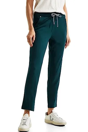 CECIL B376689, Pantaloni da Jogging Pantaloni in Maglia Donna, Deep Lake Green