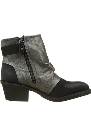 Fly London Dape897fly, Stivali Donna, Nero (Black/anthracitesilver), 42 EU