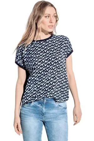 CECIL B321126 Maglietta in Mix di Materiali, , M Donna