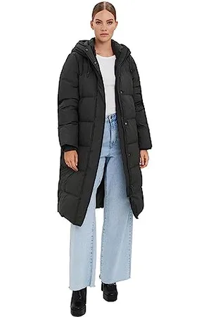 VERO MODA Vmericaholly Long Down Jacket Noos Piumino, Beige, XS Donna
