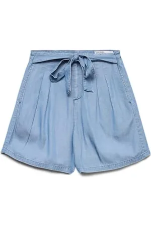 VERO MODA Vmmia Hr Loose Summer Shorts Ga Pantaloni Donna, Blau ( Denim Denim), 38 (Taglia Produttore: M)
