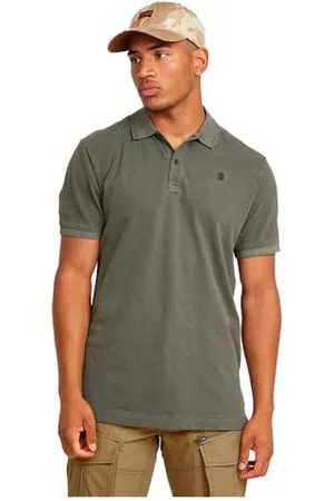 G-Star Uomo Dunda Slim Polo, (shadow olive gd D11595-D756-D033), L