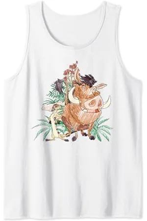 Disney Lion King Timon And Pumba Doodle Canotta