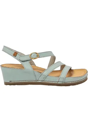 El Naturalista N5855 PICUAL, Sandali con Zeppa Donna, Blue, 41 EU