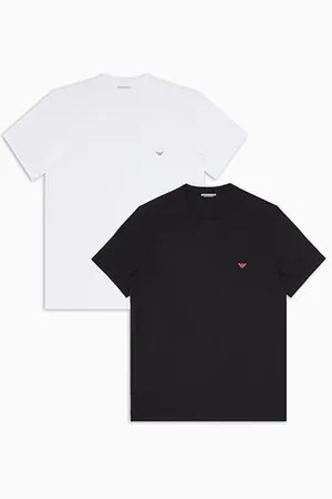 Emporio Armani 2-Pack Crew Neck T-Shirt, , L Uomo