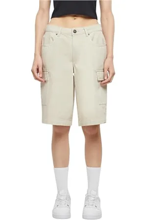 Urban classics Ladies Cotton Cargo Bermuda Pantaloncini, , 40 Donna