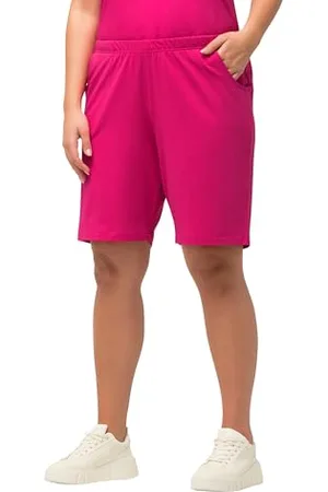 Ulla Popken Jersey-Shorts, Taschen, Elastischer Bund, Bermuda