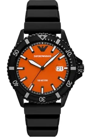 Emporio Armani Orologio Analogico al Quarzo Uomo con Cinturino in Silicone AR11684
