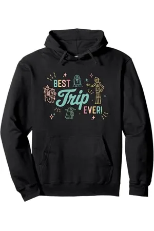 STAR WARS Best Trip Ever Group Shot Cute Outline Chest Logo Felpa con Cappuccio