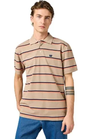 Wrangler Stripe Polo Shirt, , L Uomo