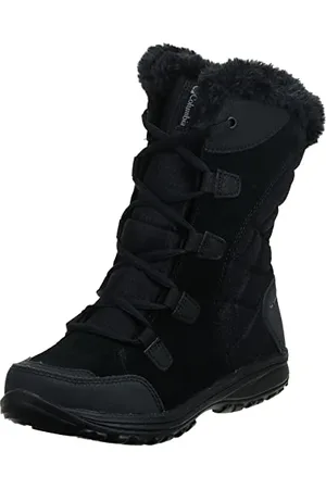 Columbia Ice Maiden II Snow Boot, Stivali da Neve Donna, Nero/Grigio, 36 EU Larga
