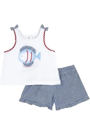chicco Completo Bambina, con Canottiera e Pantaloncini, in Morbido Cotone, Designed in Italy, Abbigliamento Neonata 0-24 Mesi e Bambina