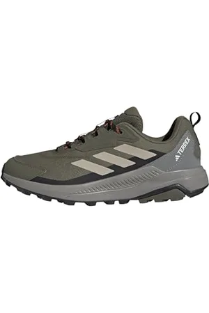 adidas Terrex Anylander Hiking Shoes, Scarpe da Trekking Uomo, Olive Strata/Wonder Beige/Core Black, 46 EU