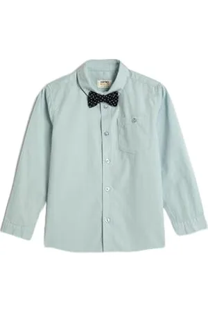 Koton Shirt Bow-Tie Detail Long Sleeve Cotton Classic Neck, Camicia Ragazzi, (635)
