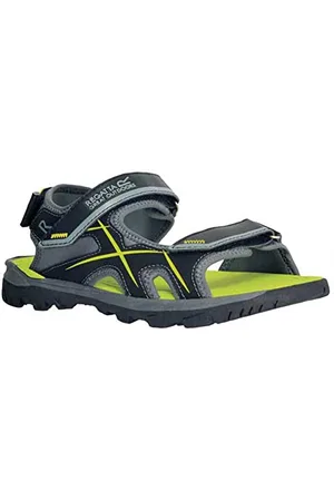 Regatta Samaris Crosstrek, Sandal Uomo, Black/Classic Red, 43 EU