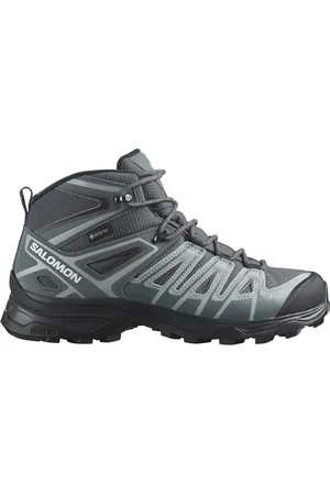 Salomon X Ultra Pioneer Mid Gore-Tex Scarpe Impermeabili Escursionismo da Donna, Qualsiasi condizione meteo, Stabilità e ammortizzazione, Ebony/Stormy Weather/Wine Tasting, 37 1/3 EU