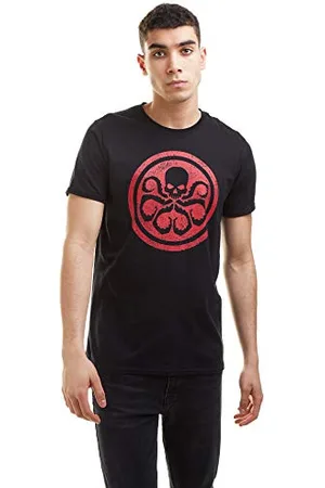 Marvel Hydra Logo T-Shirt, Black, Large Uomo
