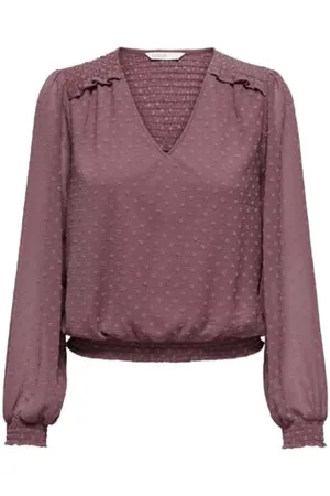 ONLY Onlelmira Life New Dobby L/S Top Wvn Camicia da Donna, , XS