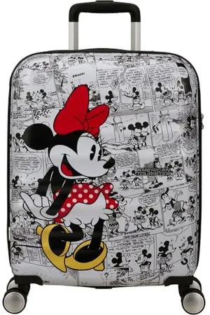 American Tourister Wavebreaker Disney FL - Spinner S, bagagli a mano, 55 cm, 36 L, (Minnie Comics White)