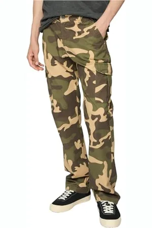Urban classics Straight Leg Camo Cargo Pants Pantaloni, , 39 Uomo