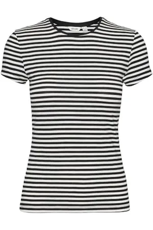 VERO MODA Vmines Fiona SS O-Neck Top VMA Noos T-Shirt, , L Donna
