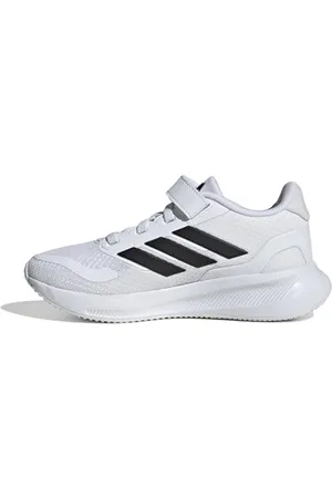 adidas RUNFALCON 5 Shoes Kids, Scarpe da Corsa, Cloud White/Core Black/Core Black, 30 EU