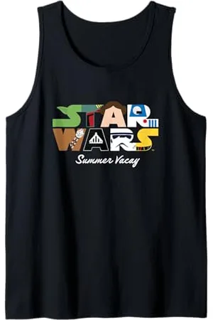 STAR WARS Summer Vacay Epic Characters Group Shot Chest Logo Canotta