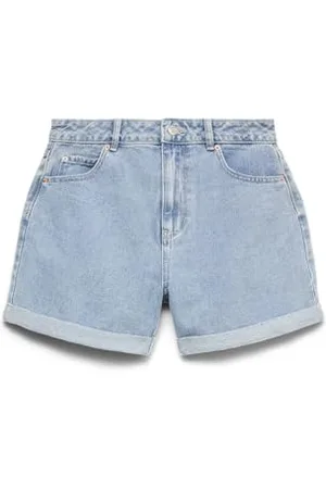 VERO MODA Vmzuri Hr Loose Shorts Mix Noos, Pantaloncini Donna, (Light Blue Denim), L